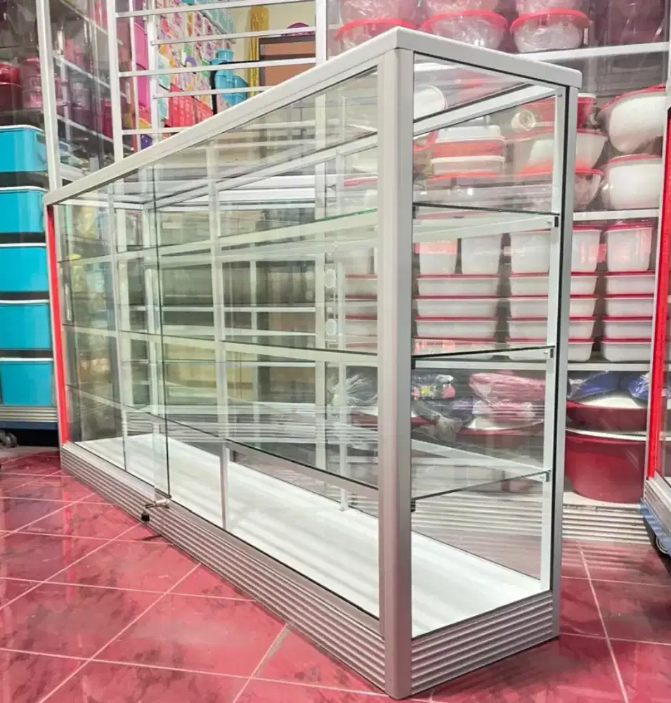 Di Jual Etalase 2M Perlengkapan Usaha || Kaca full 5mm