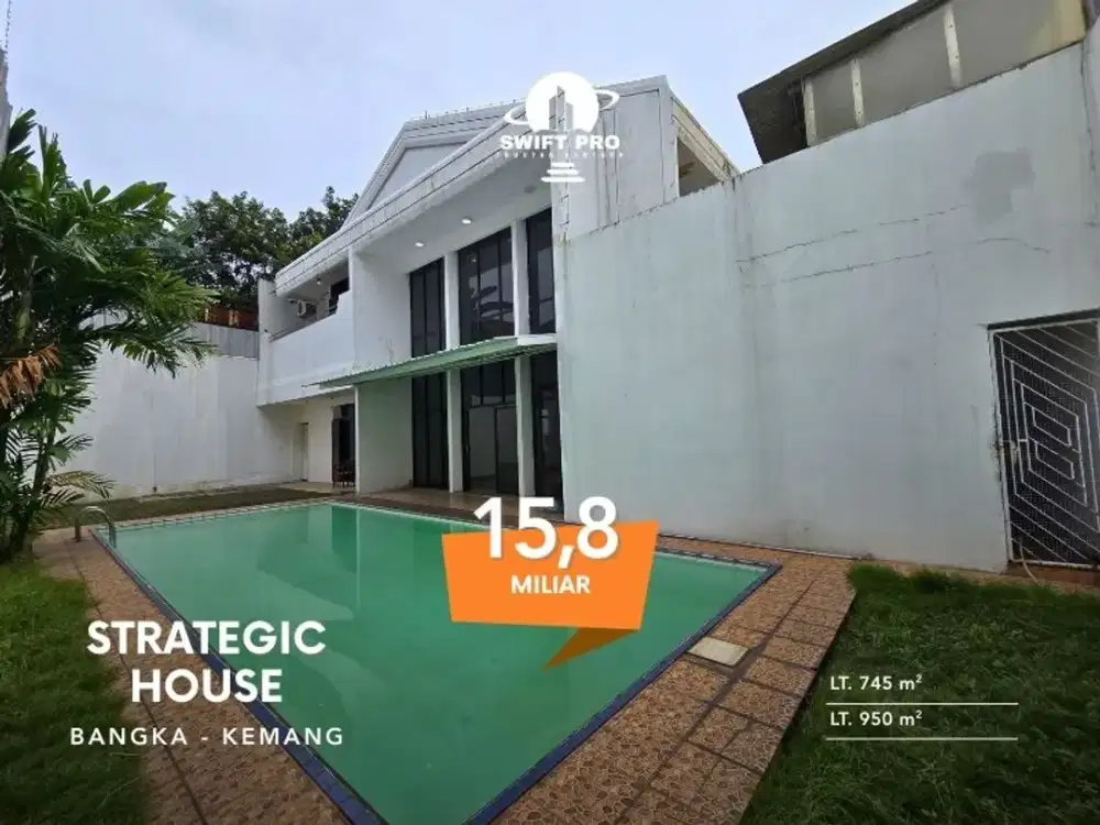 Rumah Strategis area kemang cocok untuk kantor, hunian, hanya 10 menit ke senopati
