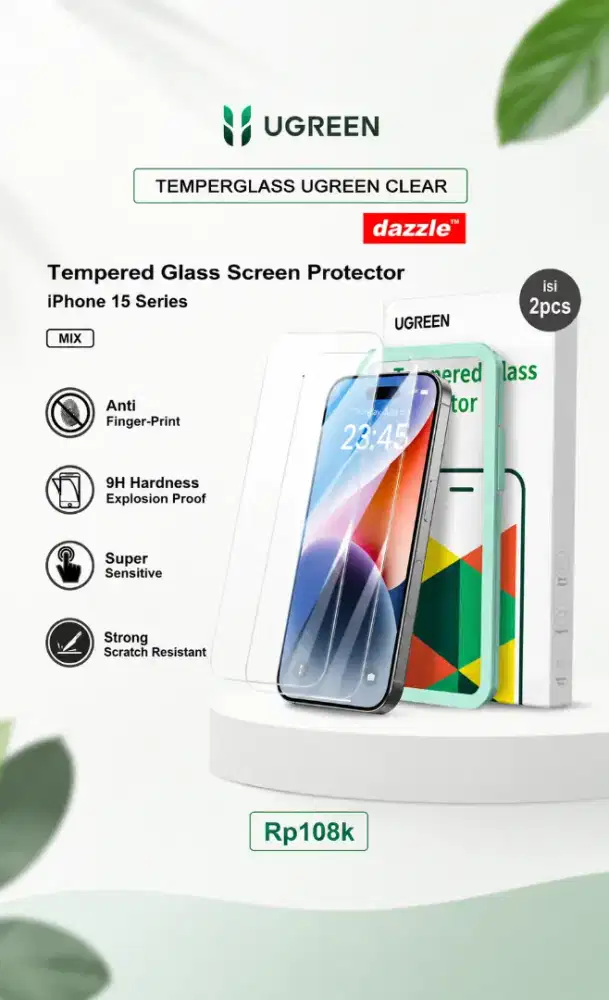 Temperglass Ugreen Clear