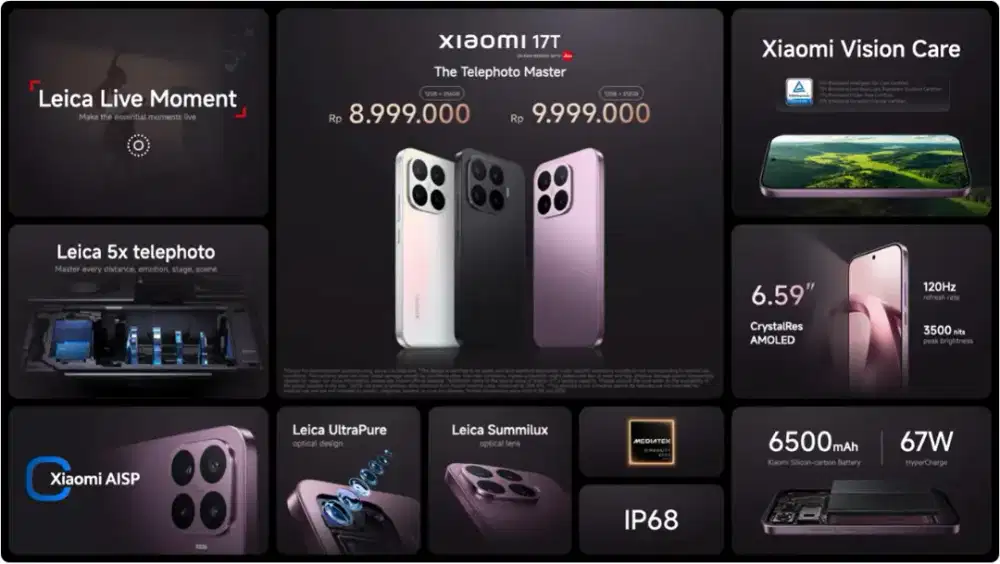 PRE ORDER XIAOMI 17T SERIES
