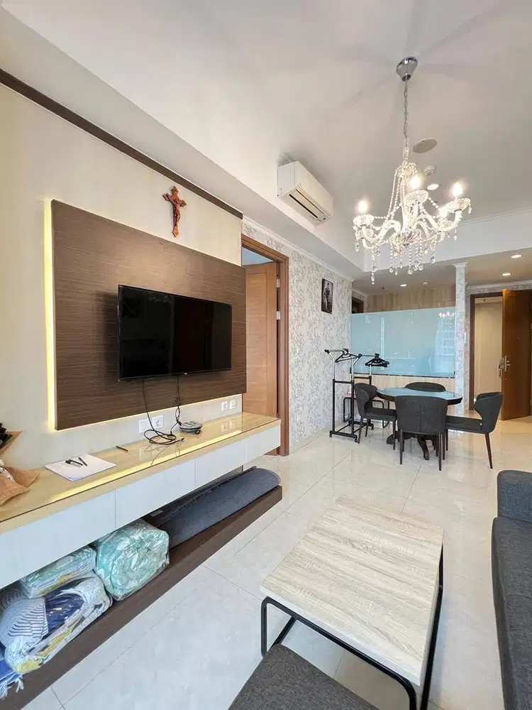 DISEWAKAN CONDO TAMAN ANGGREK RESIDENCES 2+1 BEDROOMS FULLY FURNISH