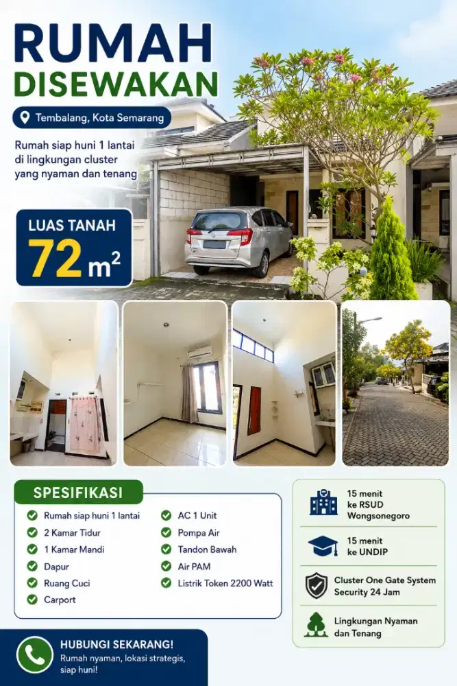 Disewakan Rumah Nyaman Siap Huni