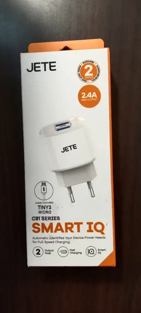 JETE C81 Micro Charger Dual Output 2.4A Fast Charging