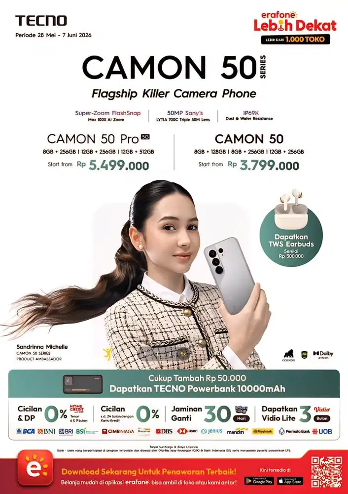 TECNO CAMON 50 ( PROMO CICILAN )