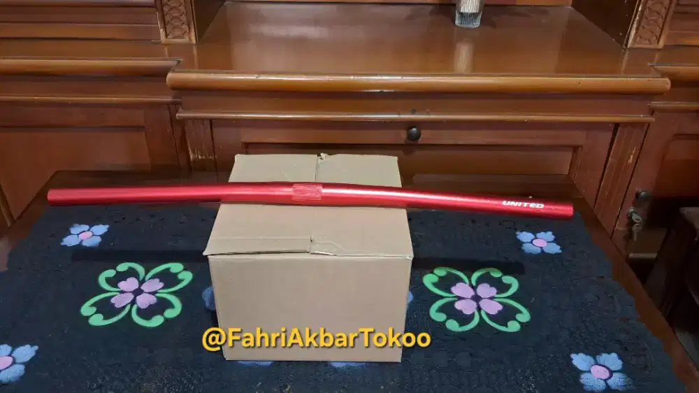 Stang Sepeda Alloy Flat Bar UNITED 580mm 25.4mm BARU MTB/City Bike