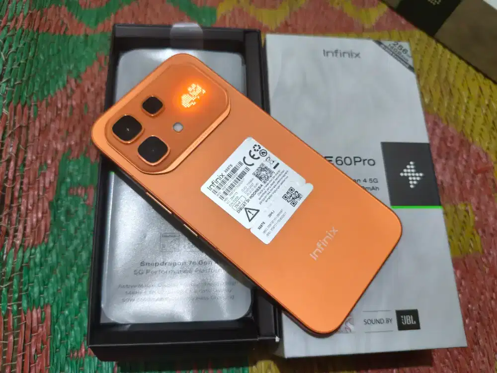 Infinix Note 60 pro 5g Ram 8/256 warna oren lengkap mulus ori