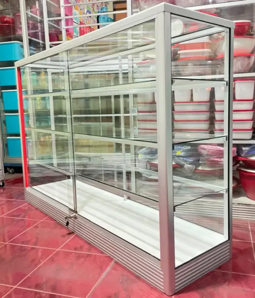Etalase Panjang 1,5Mx1M Barang Baru & Siap Kirim