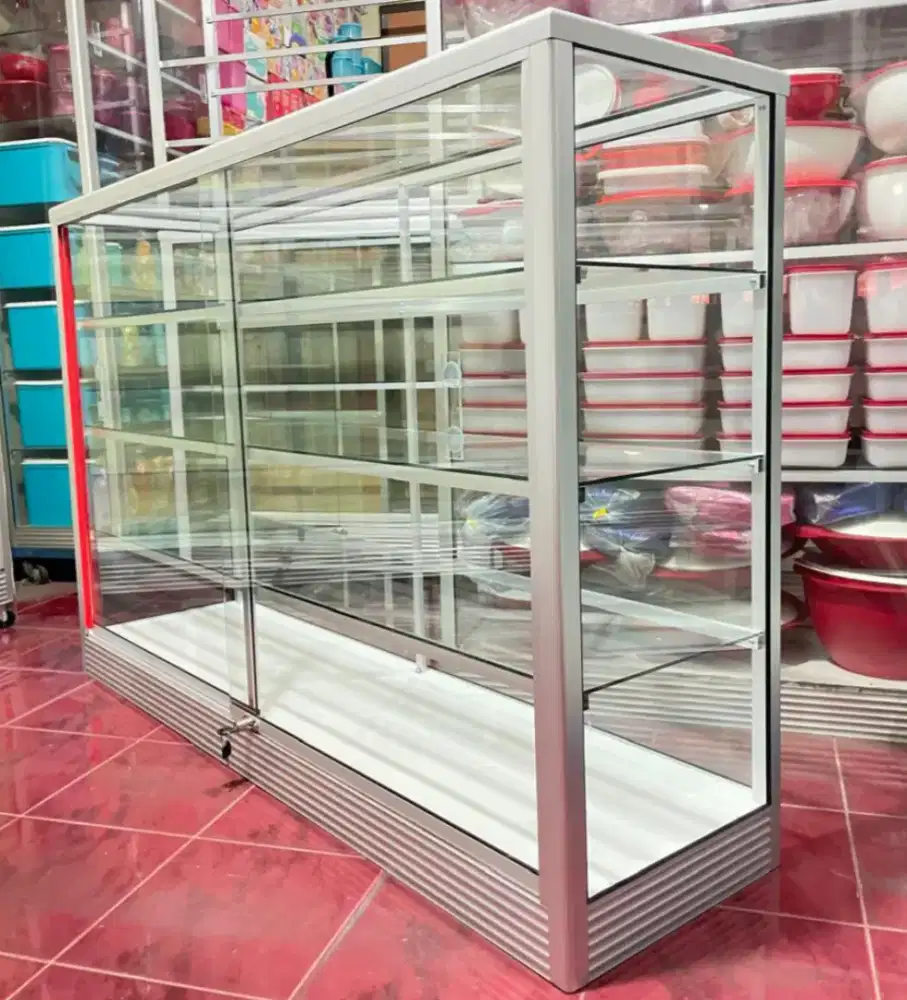 Di Jual Etalase Panjang 1,5Mx1M Siap Kirim