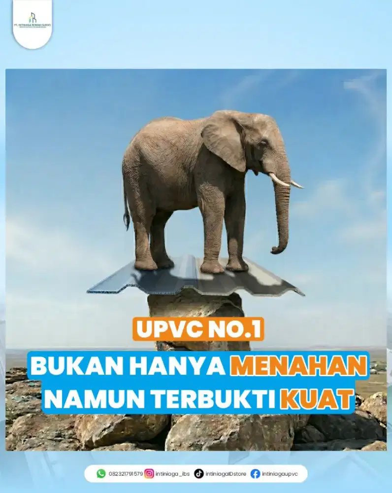 Atap UPVC Duoble Layer Alderon Roofcold