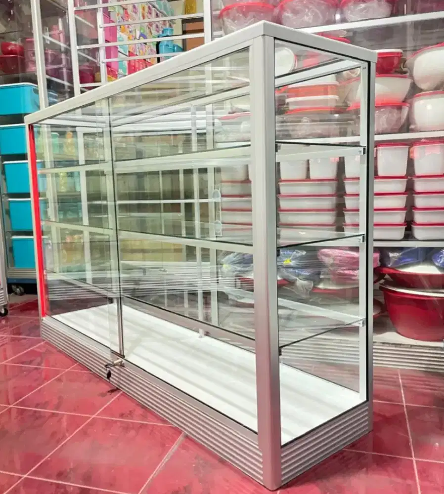 Etalase Panjang 1,5Mx1M Barang Baru & Siap Kirim