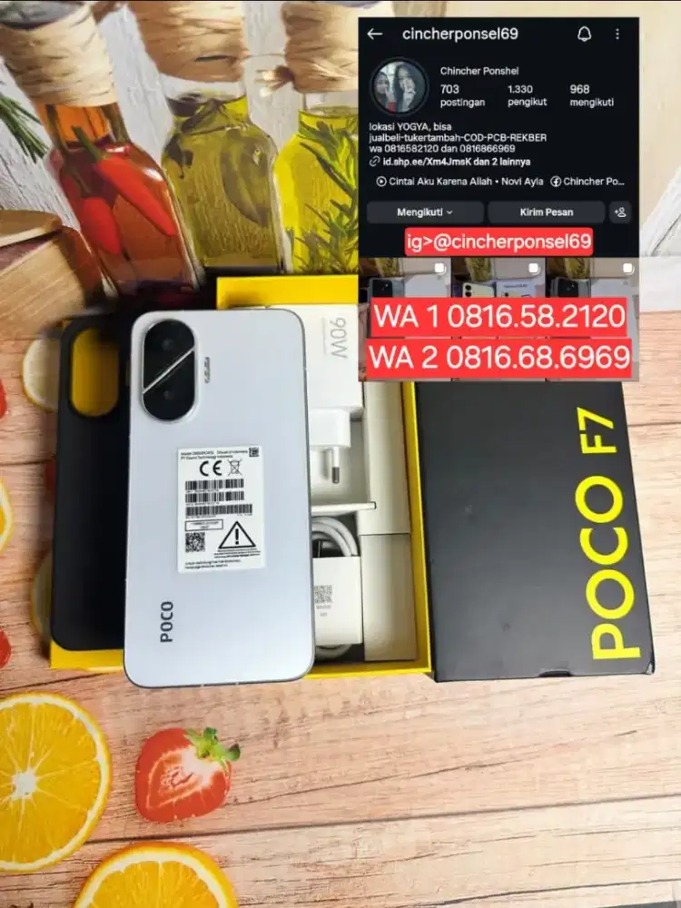 HP likenew Poco F7 5G 12/512 istimewa garansi sampai juni 2027 BH 100%