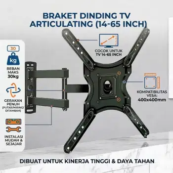 Bracket TV Wall Mount VESA 400x400 for 14-65 Inch TV 30kg