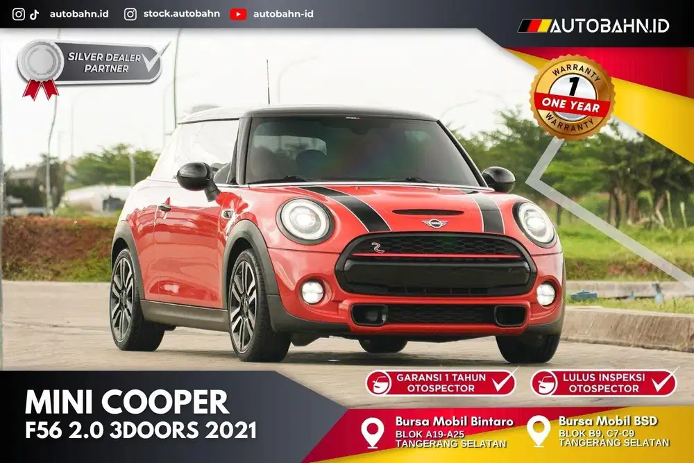 Mini Cooper 2.0 S 3 Doors Turbo F56 2021 Pano Full Options!
