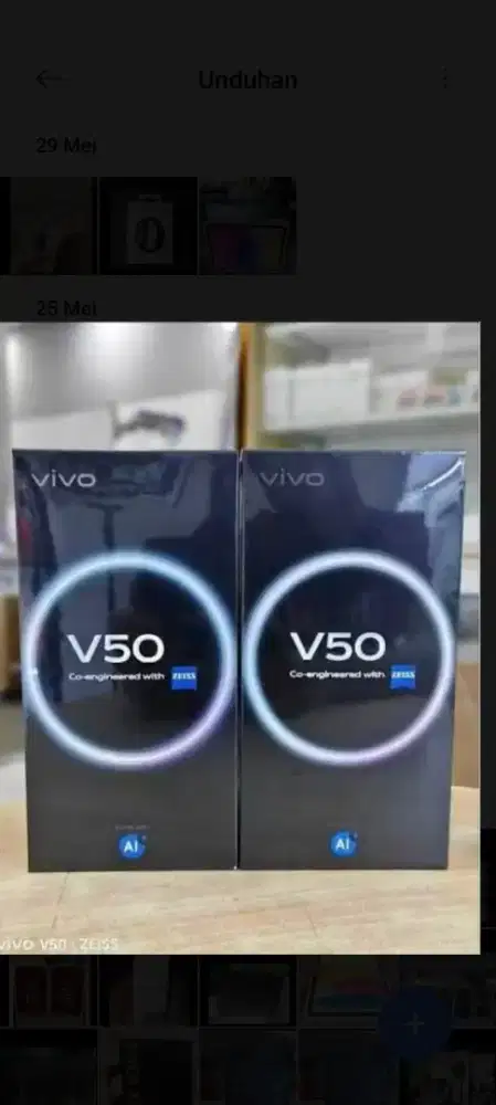 Vivo V50 ram 12gb 512gb 5G dan8/256 penerus V60 V70 pro garansi resmi