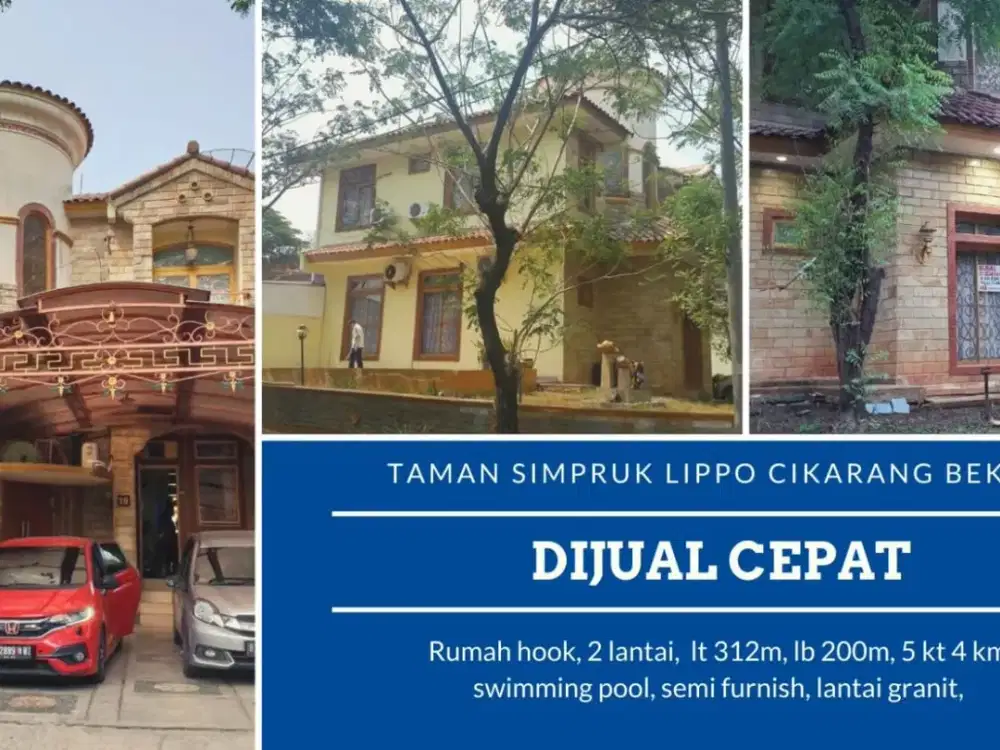 Murah !! DIJUAL RUMAH MEWAH DI TAMAN SIMPRUK LIPPO CIKARANG