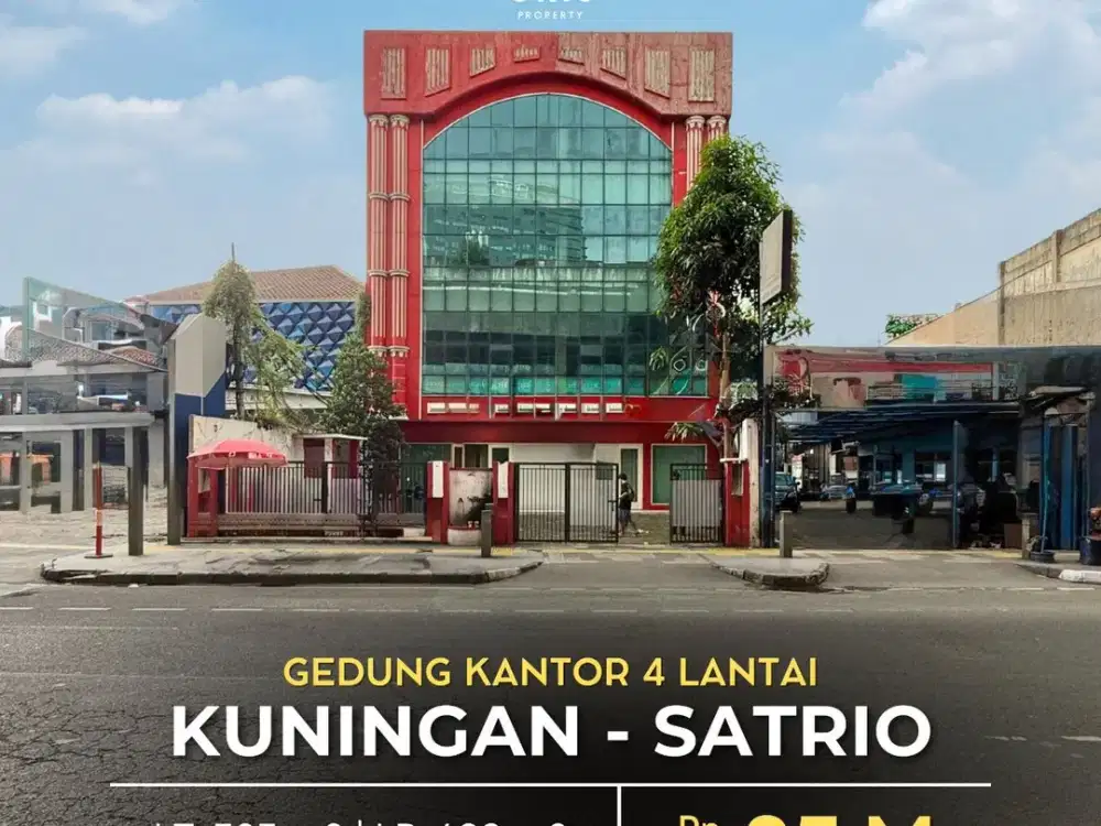 For Sale Gedung Kantor Area Komersial, Hadap Barat di Satrio