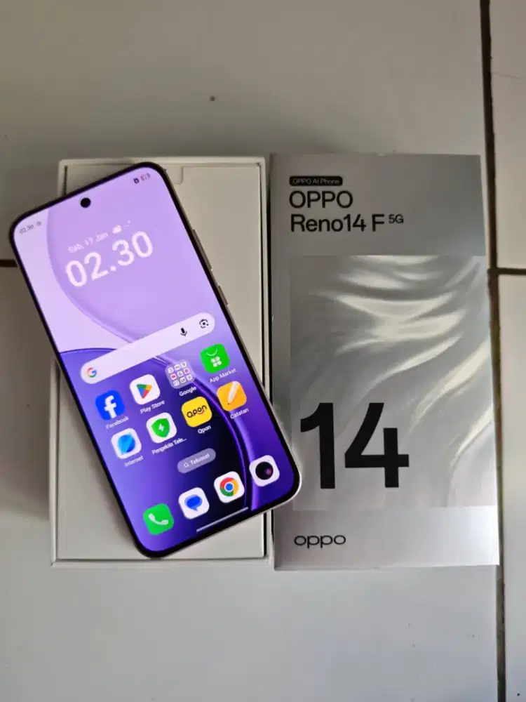 Oppo Reno 14F 8/256 5G Mulus Fullset