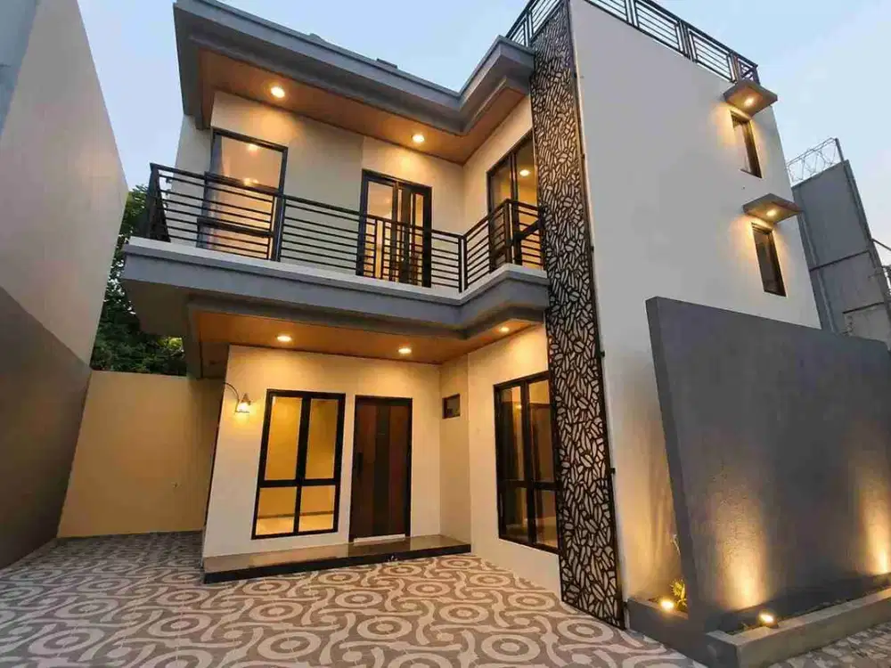 Rumah Modern Rooftop Hanya 7 Menit ke UI