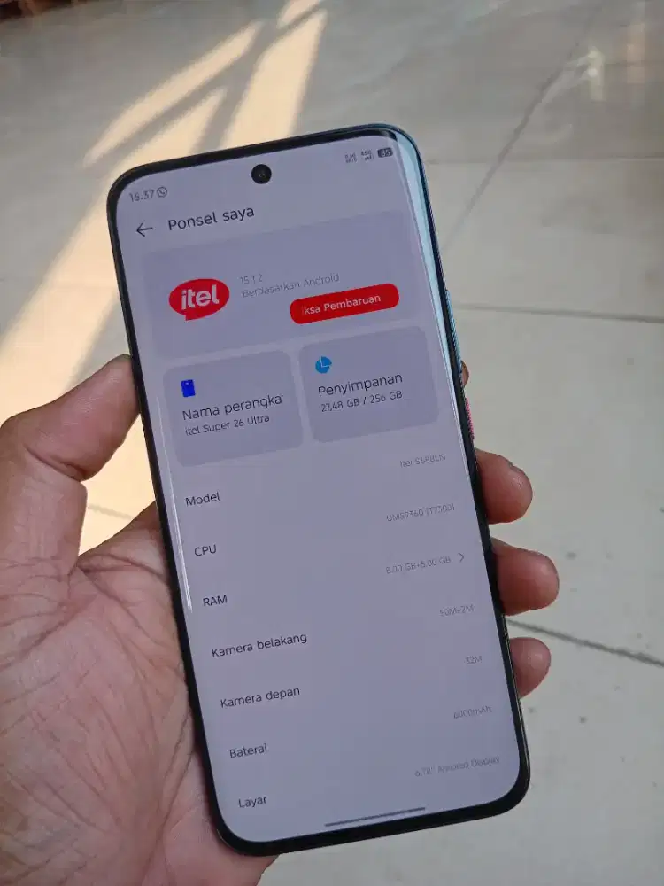Itel 26Ultra 8/256gb Like New