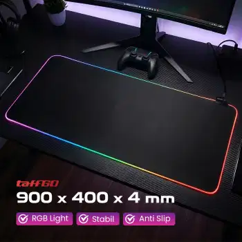 Mouse Pad Gaming XL Illuminated LED RGB Desk Mat 900x400x4mm