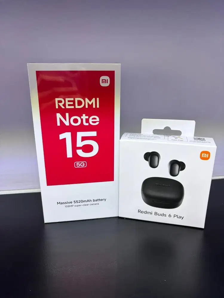 REDMI NOTE 15 5G RAM 8/256GB BARU GARANSI RESMI NASIONAL 15 BULAN