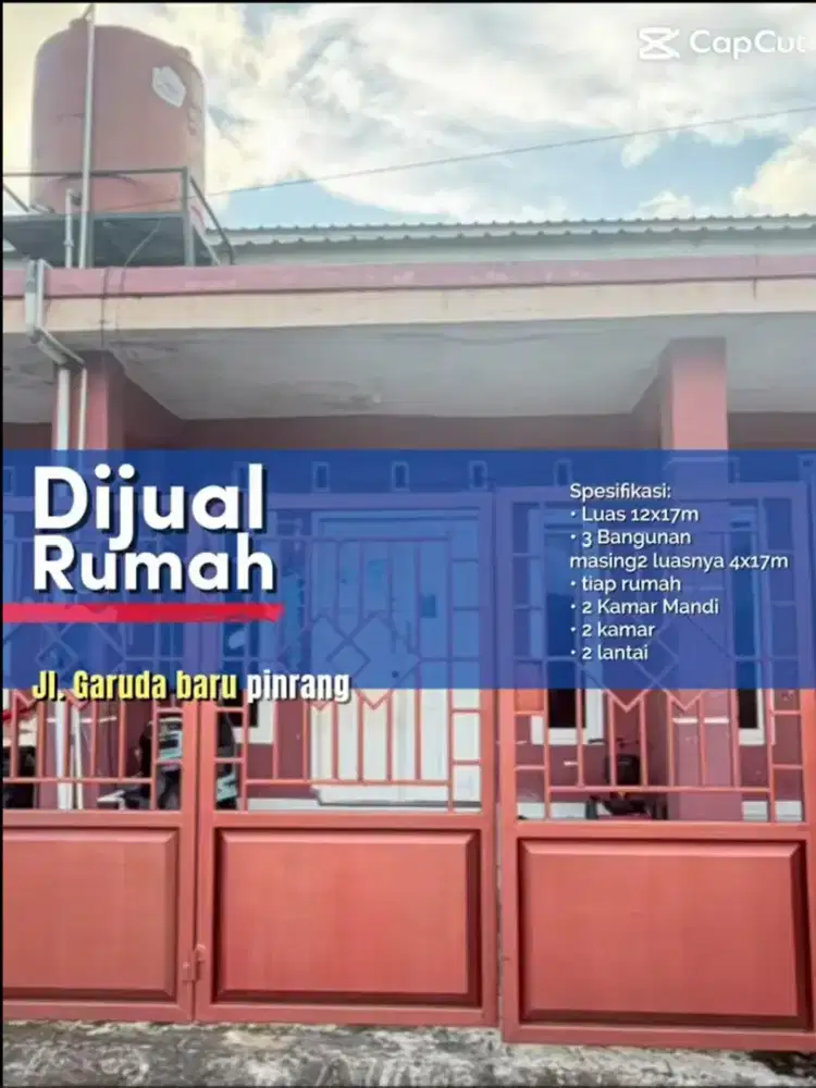 Dijual Cepat Rumah Kontrakan di Pusat Kota Kabupaten Pinrang