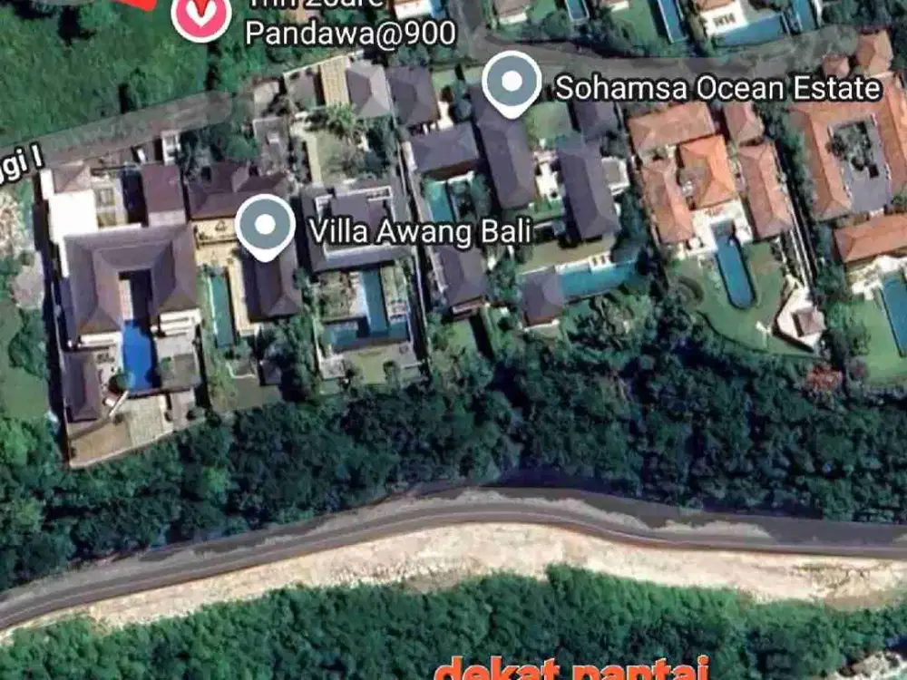 Jual tanah 20 are dekat Pandawa beach, Melasti beach, Greenbowl beach, Kutuh Ungasan, Kuta selatan Bali