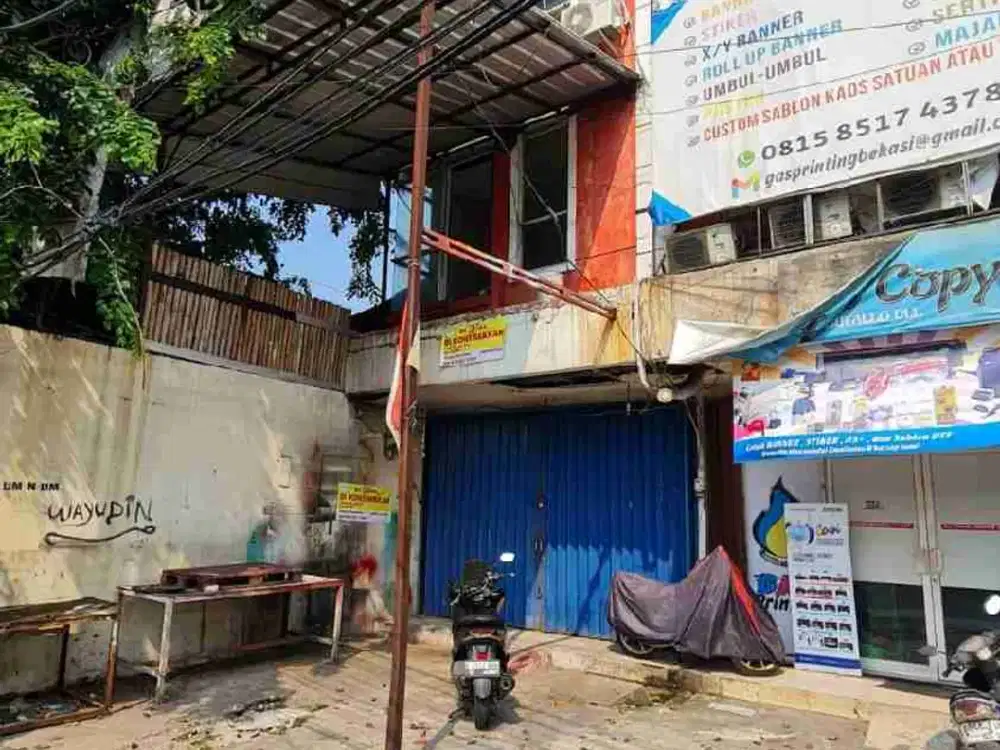 disewakan ruko dengan akses strategis di pusat kota bekasi jl cut Mutia Margahayu Bekasi timur