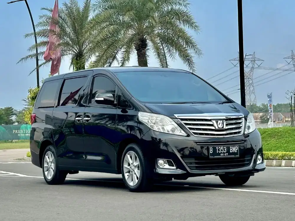 Toyota Alphard G Automatic 2013 Bensin Hitam Metalik