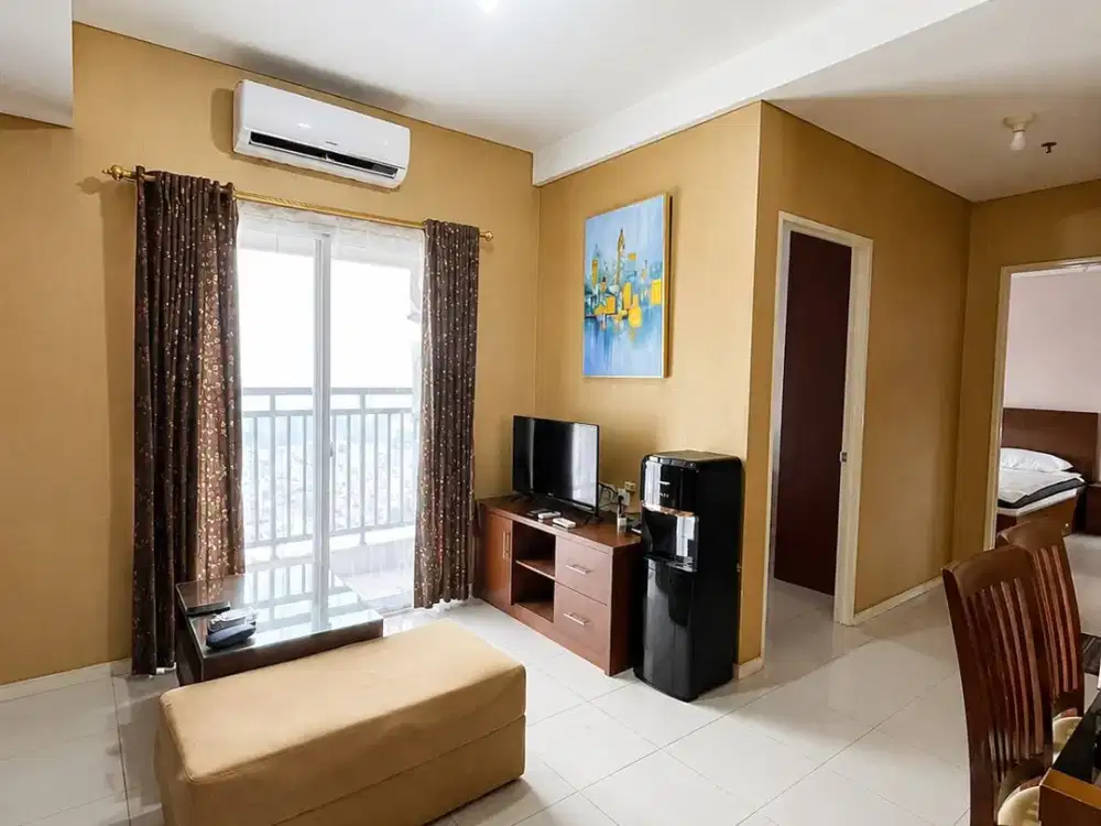 Disewakan Termurah Cosmo Terrace Apartemen Thamrin City 2BR Furnish Selangkah ke Grand Indonesia