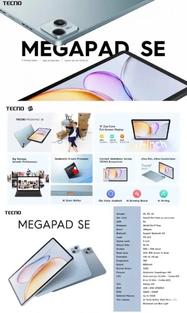 Cicilan tab tecno