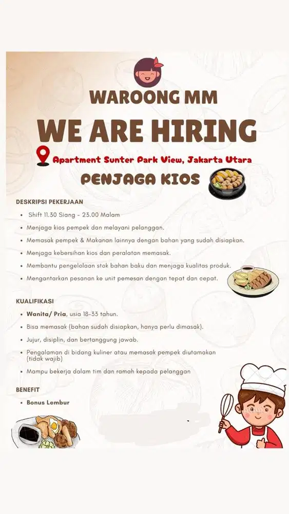 DIBUTUHKAN YANG SERIUS KERJA