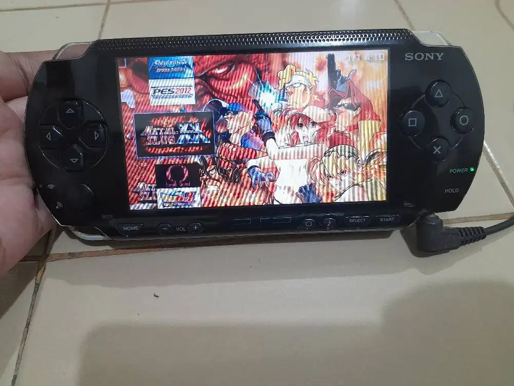 PSP FAT Tebel Mesin hidup Normal Memory 16gb Mines gak ada batere