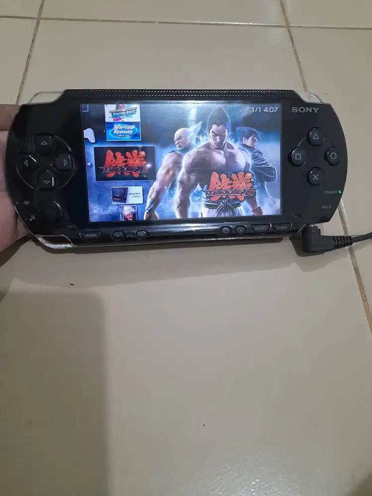 PSP FAT Tebel Mesin hidup Normal Memory 16gb Mines gak ada batere