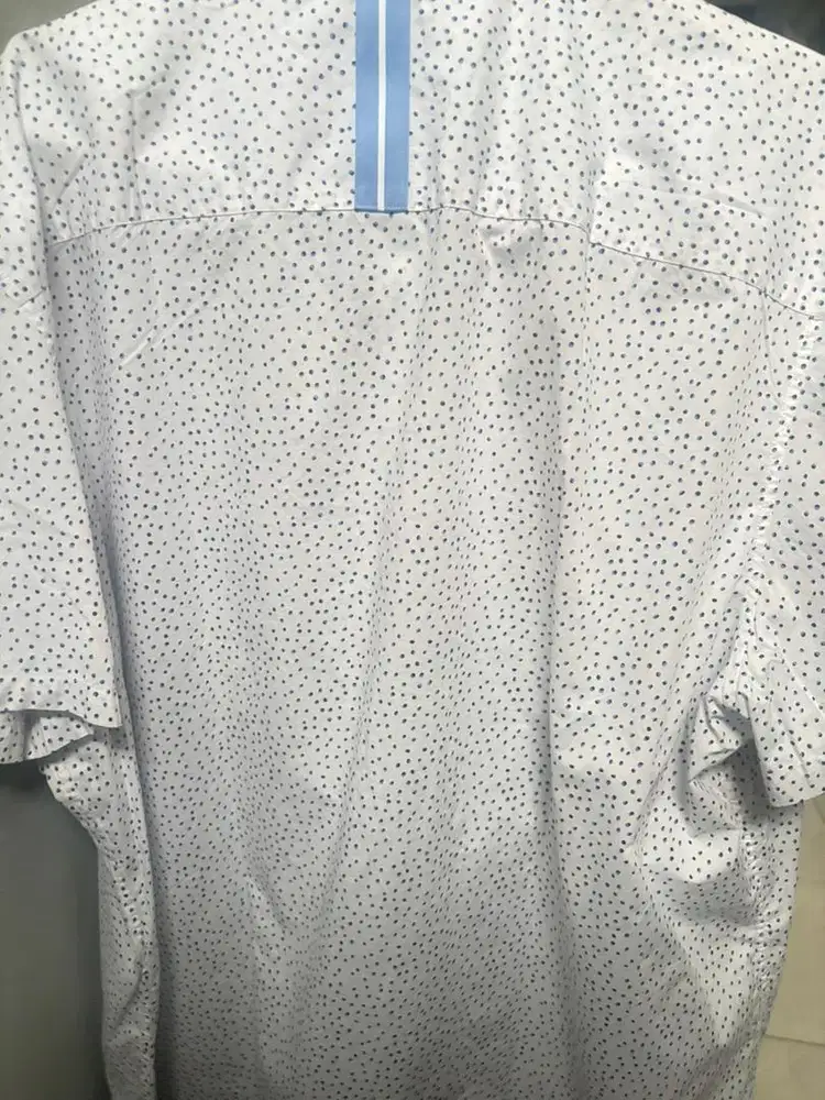 Kemeja Calvin Klein Original Biru Polkadot