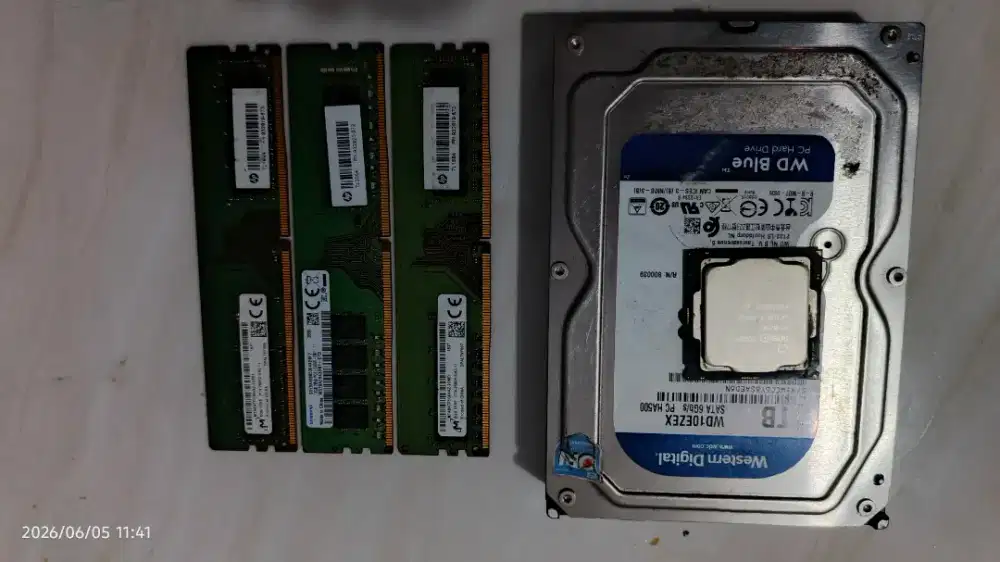 RAM DDR4, Prosesor, dan HDD 1TB