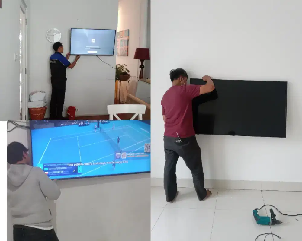 Pemasangan bracket breket briket
