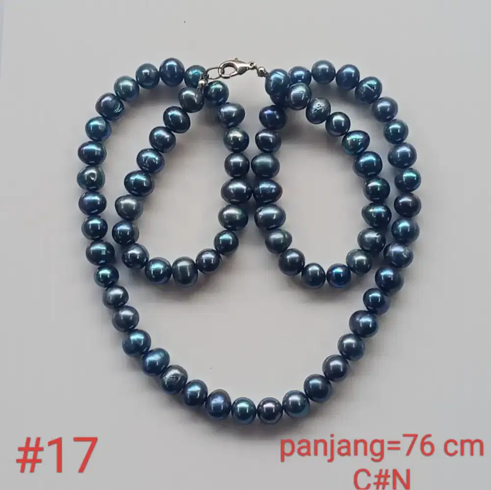 Kalung natural mutiara hitam