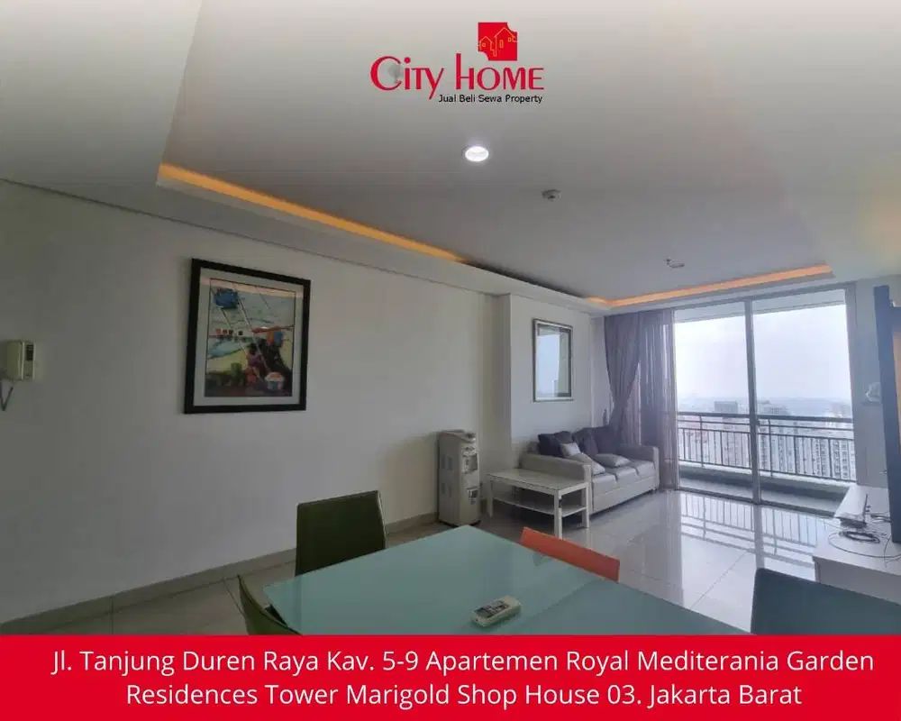 Disewakan Cepat Apartemen Central Park 2BR Furnished, Siap Huni