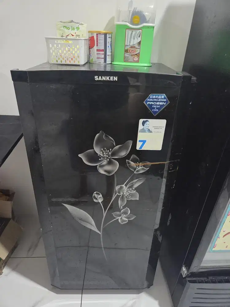 jual cepat bu kulkas 1 pintu 1pt sanken dingin beku normal