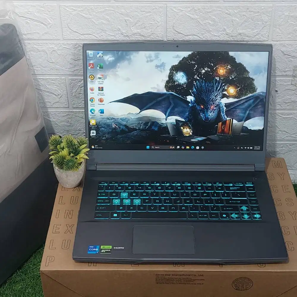 MSI THIN 15 B12U GAMING INTEL CORE i7-12650H RAM 16GB SSD 512GB NVIDIA