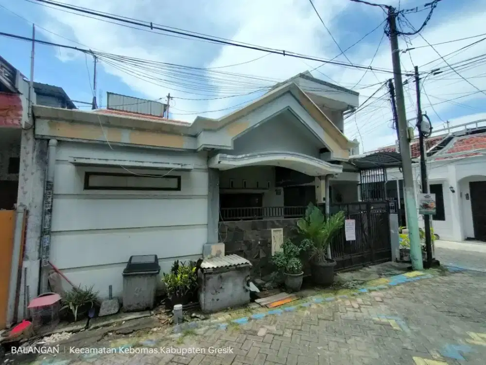 LUAS 87 M2!! DIJUAL RUMAH VIA LELANG DI KEBOMAS GRESIK (PERUM GKGA BLOK EE) – HARGA OBRALL!!