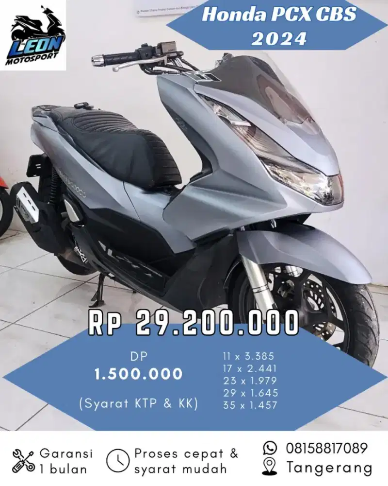PCX CBS 2024, jual beli motor seken