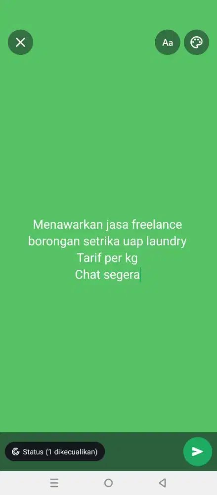 Menawarkan freelance borongan