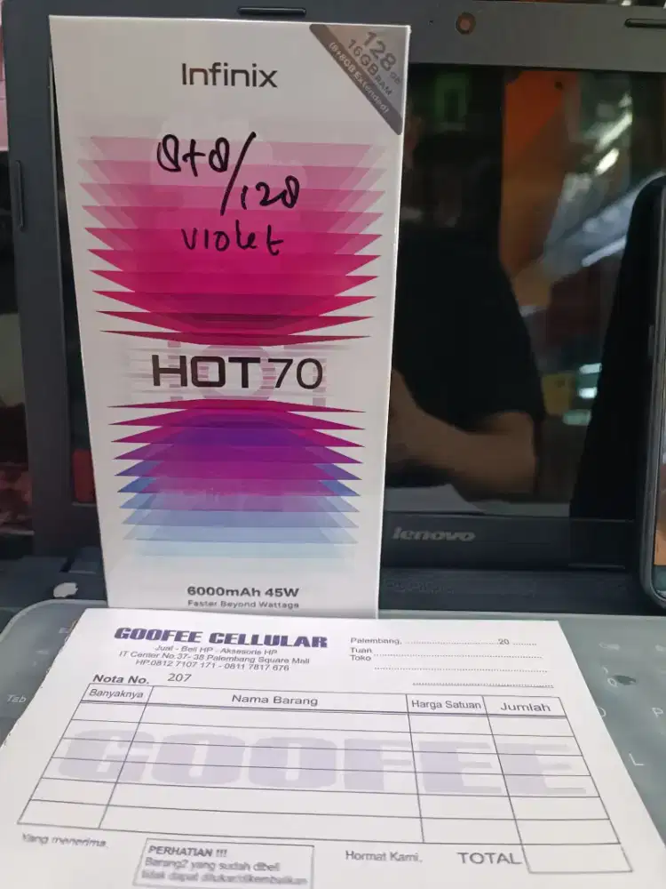 HP Infinix Hot 70 6/128, 6/256 & 8/128 Resmi