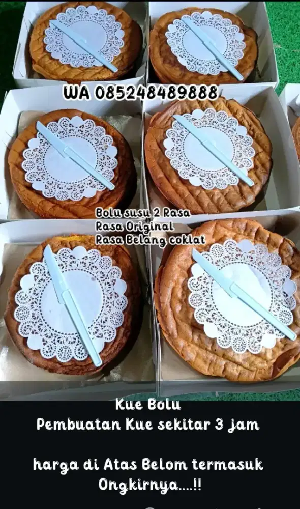 Bolu susu Original dan Coklat