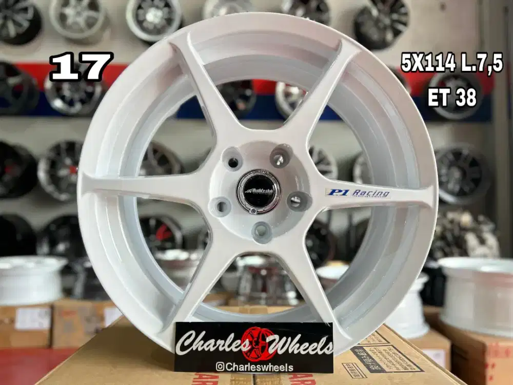 VELG BARU P1 BUDDY CLUB R17 PUTIH