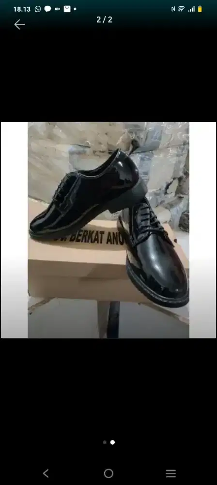 Sepatu pdh TNI jatah ori