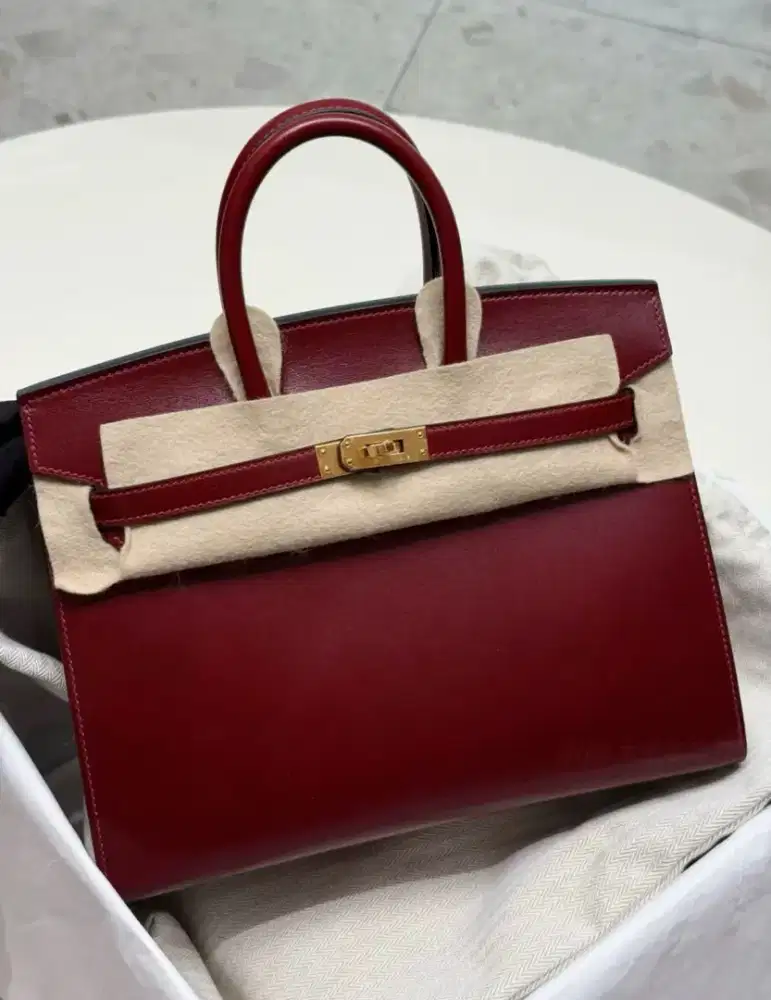 Hermes birkin rouge H 30 sellier
