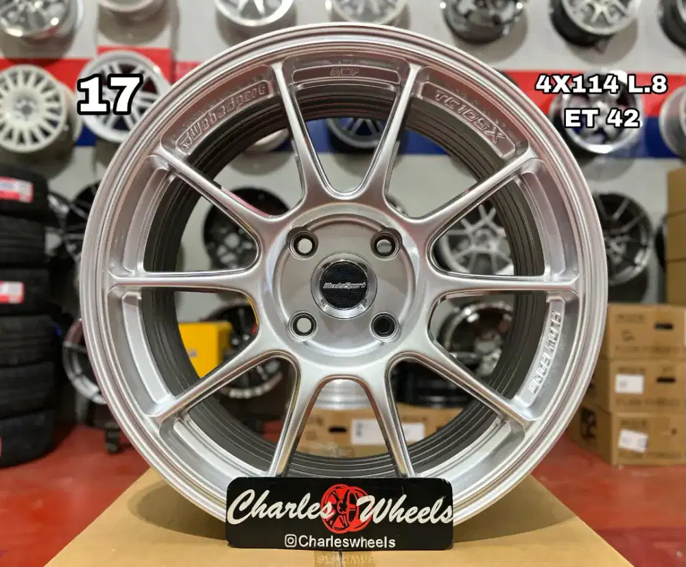 VELG BARU WEDSPORT TC 105 X R17 Hyper silver